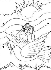 printable indian independence day colouring pages