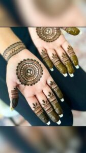 Front-hand mehndi designs 