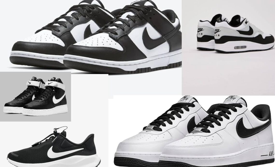 Black and White Nikes